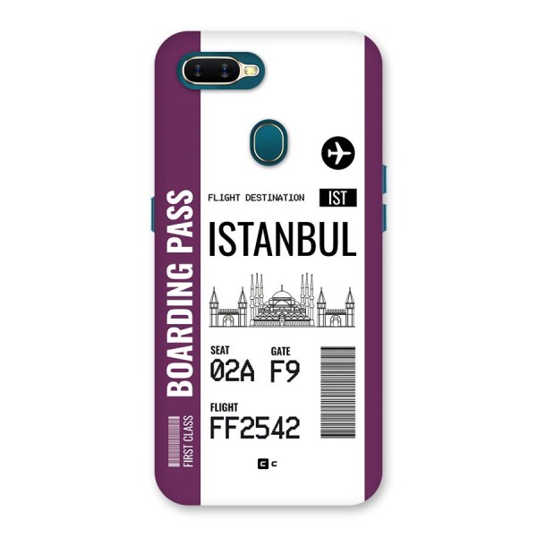 Istanbul Boarding Pass Back Case for Oppo A11k