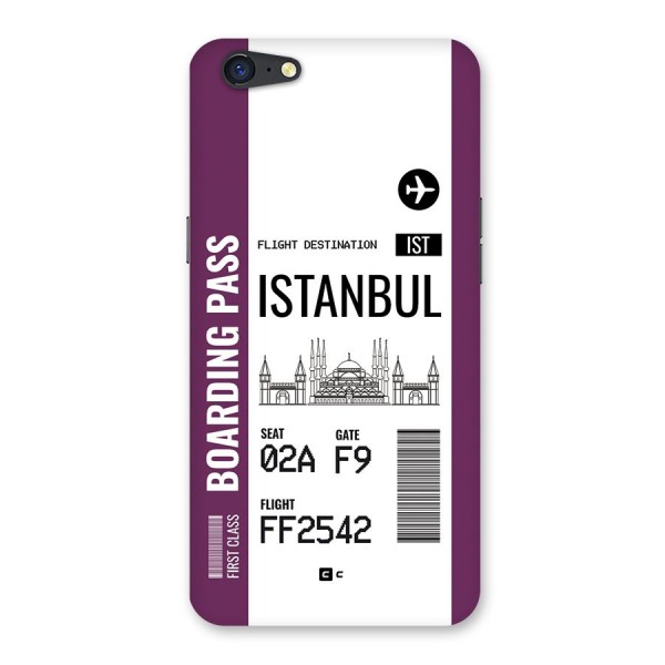 Istanbul Boarding Pass Back Case for Oppo A71