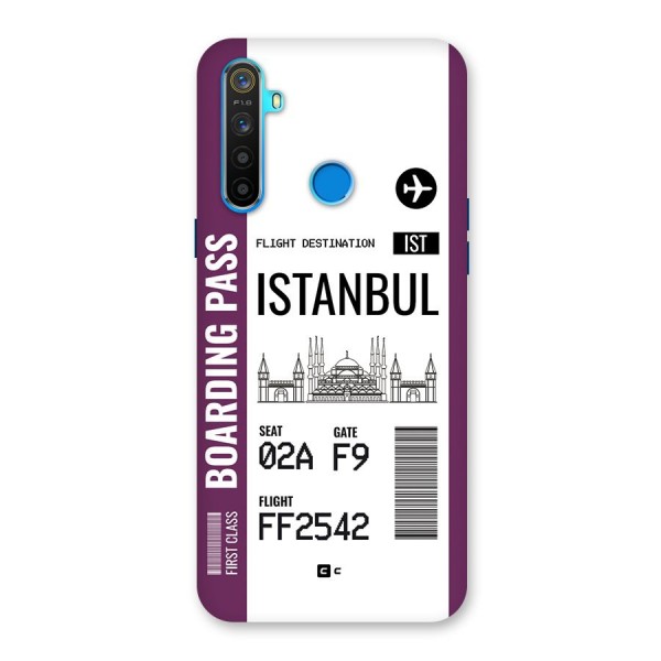 Istanbul Boarding Pass Back Case for Realme 5s