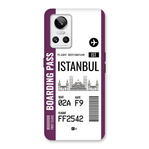 Istanbul Boarding Pass Back Case for Realme GT Neo 3