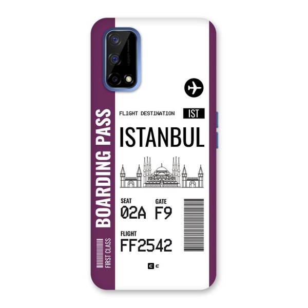 Istanbul Boarding Pass Back Case for Realme Narzo 30 Pro