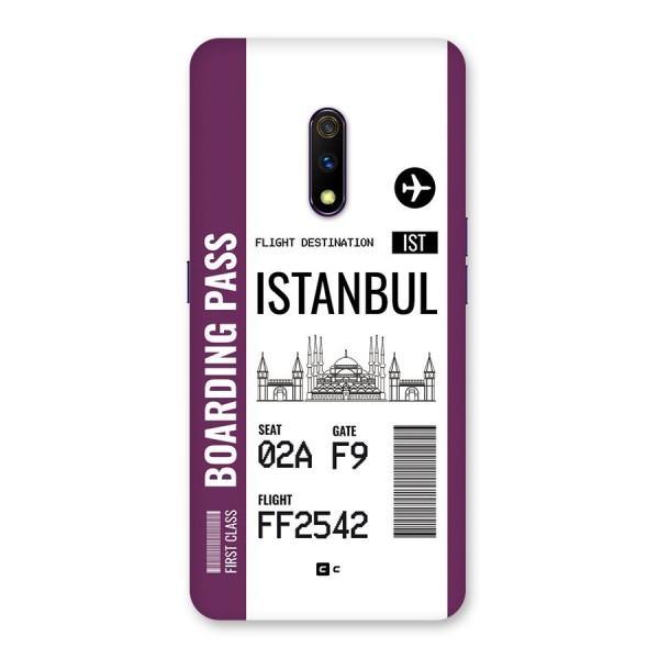 Istanbul Boarding Pass Back Case for Realme X