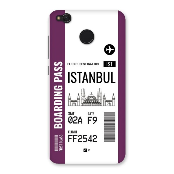 Istanbul Boarding Pass Back Case for Redmi 4