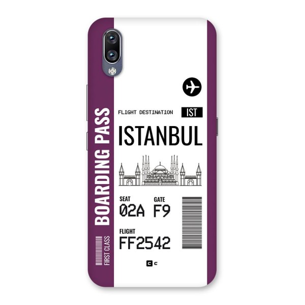 Istanbul Boarding Pass Back Case for Vivo NEX