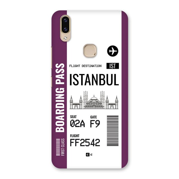 Istanbul Boarding Pass Back Case for Vivo V9