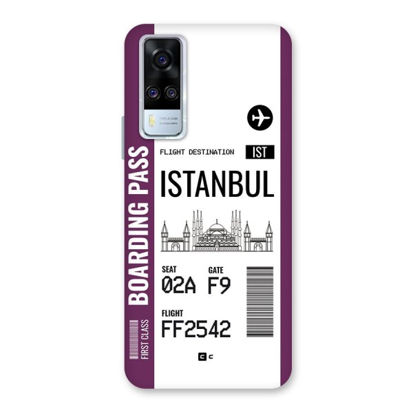 Istanbul Boarding Pass Back Case for Vivo Y51