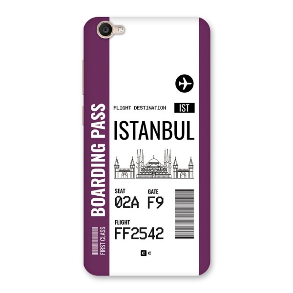 Istanbul Boarding Pass Back Case for Vivo Y55s