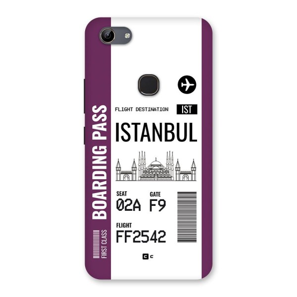 Istanbul Boarding Pass Back Case for Vivo Y81