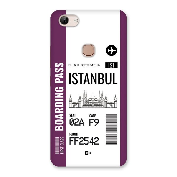 Istanbul Boarding Pass Back Case for Vivo Y83