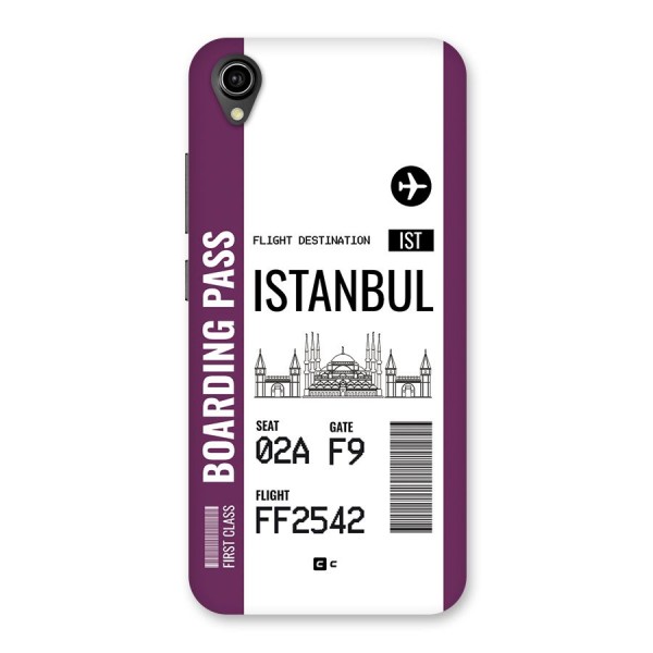 Istanbul Boarding Pass Back Case for Vivo Y91i