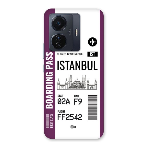 Istanbul Boarding Pass Back Case for Vivo iQOO Z6 Pro