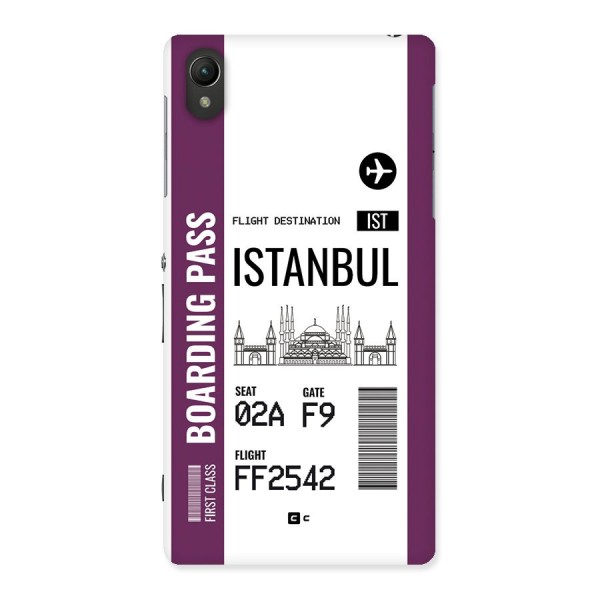 Istanbul Boarding Pass Back Case for Xperia Z2