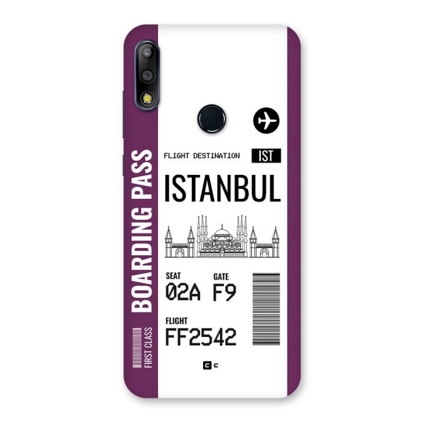 Istanbul Boarding Pass Back Case for Zenfone Max Pro M2