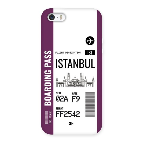 Istanbul Boarding Pass Back Case for iPhone 5 5s