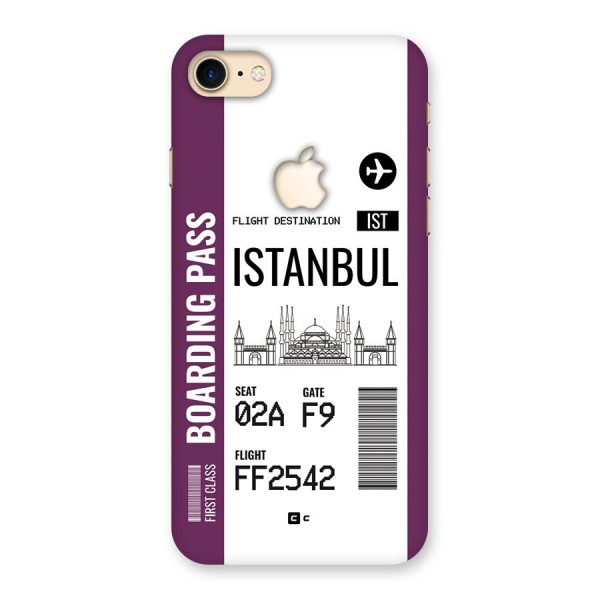 Istanbul Boarding Pass Back Case for iPhone 7 Apple Cut