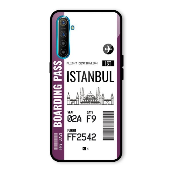 Istanbul Boarding Pass Glass Back Case for Realme X2