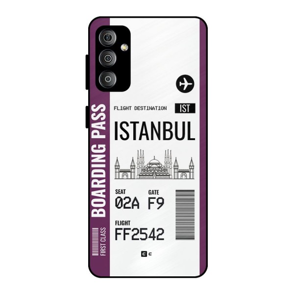 Istanbul Boarding Pass Metal Back Case for Galaxy F23