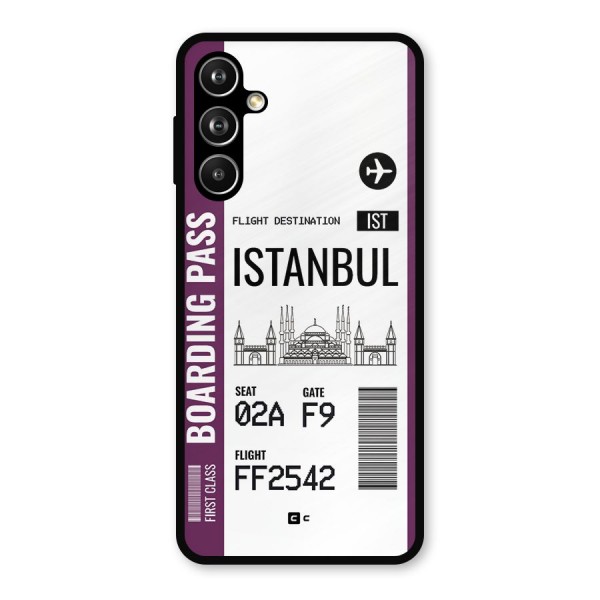 Istanbul Boarding Pass Metal Back Case for Galaxy F54