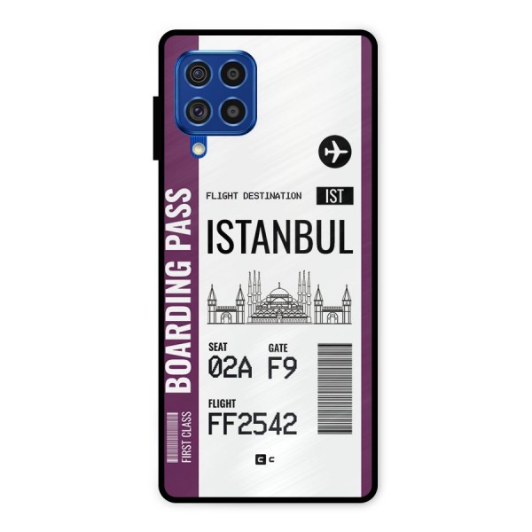 Istanbul Boarding Pass Metal Back Case for Galaxy F62