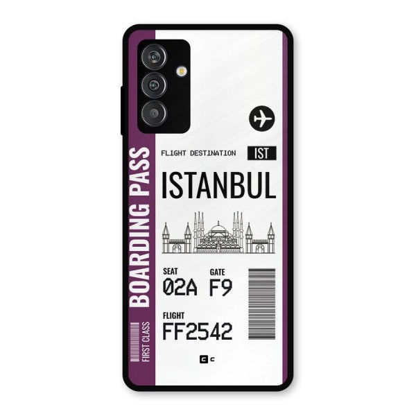 Istanbul Boarding Pass Metal Back Case for Galaxy M14 5G