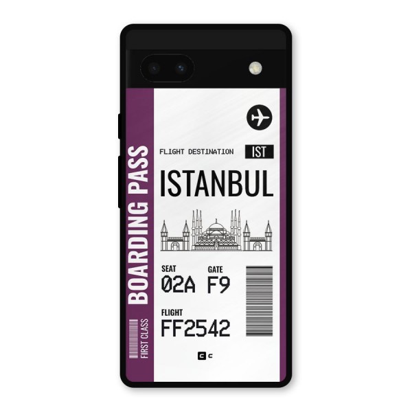 Istanbul Boarding Pass Metal Back Case for Google Pixel 6a