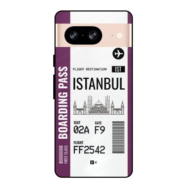 Istanbul Boarding Pass Metal Back Case for Google Pixel 8