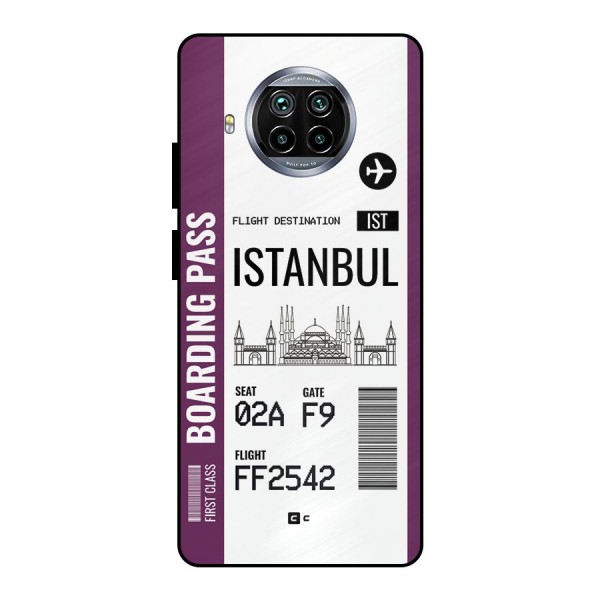 Istanbul Boarding Pass Metal Back Case for Mi 10i