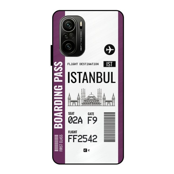 Istanbul Boarding Pass Metal Back Case for Mi 11X Pro