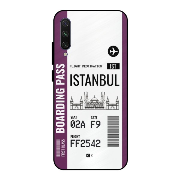 Istanbul Boarding Pass Metal Back Case for Mi A3