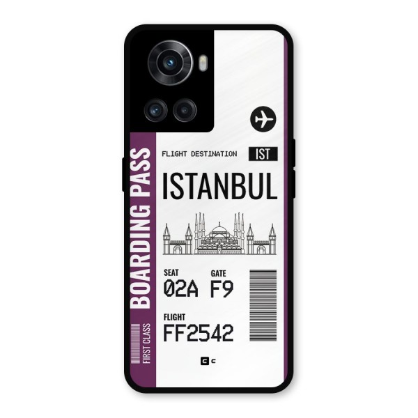 Istanbul Boarding Pass Metal Back Case for OnePlus 10R