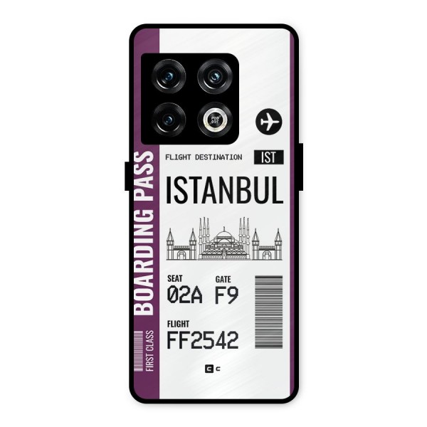 Istanbul Boarding Pass Metal Back Case for OnePlus 10 Pro 5G