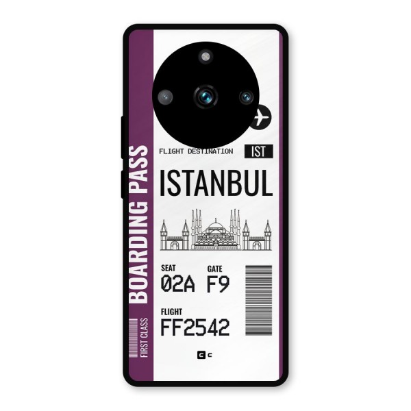 Istanbul Boarding Pass Metal Back Case for Realme 11 Pro