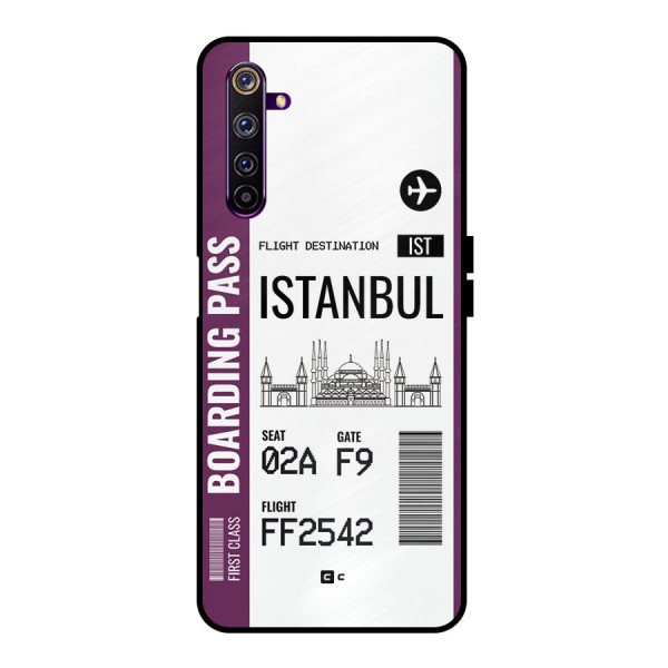 Istanbul Boarding Pass Metal Back Case for Realme 6 Pro