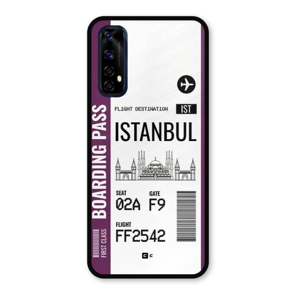 Istanbul Boarding Pass Metal Back Case for Realme 7