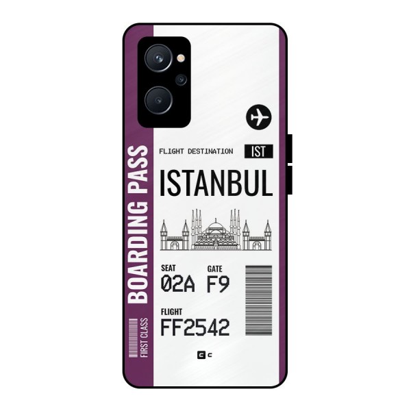 Istanbul Boarding Pass Metal Back Case for Realme 9i 5G