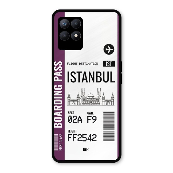 Istanbul Boarding Pass Metal Back Case for Realme Narzo 50