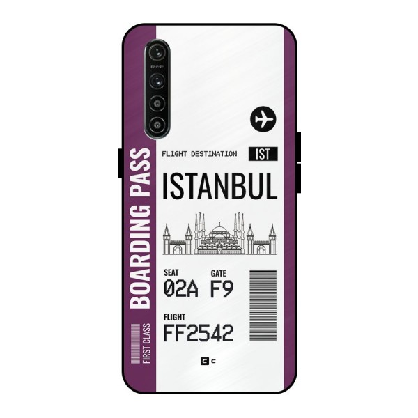 Istanbul Boarding Pass Metal Back Case for Realme XT