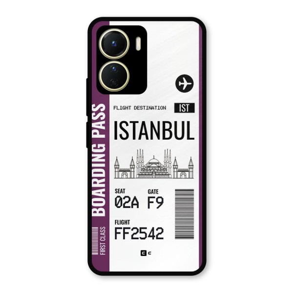 Istanbul Boarding Pass Metal Back Case for Vivo Y56