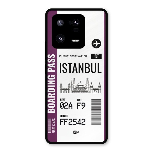 Istanbul Boarding Pass Metal Back Case for Xiaomi 13 Pro