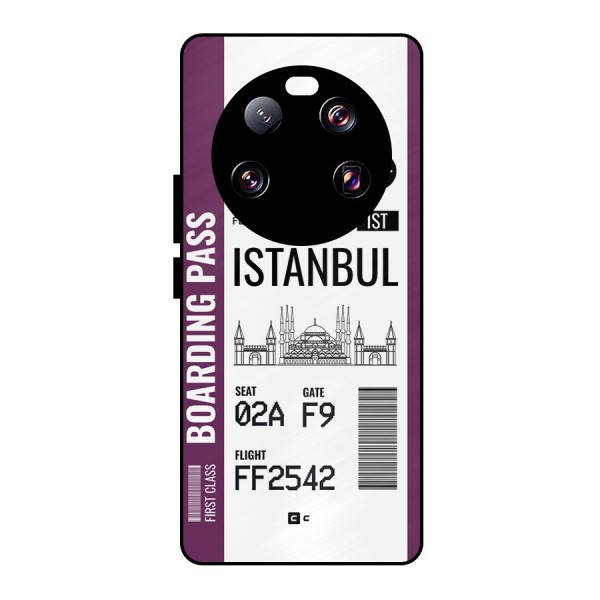 Istanbul Boarding Pass Metal Back Case for Xiaomi 13 Ultra