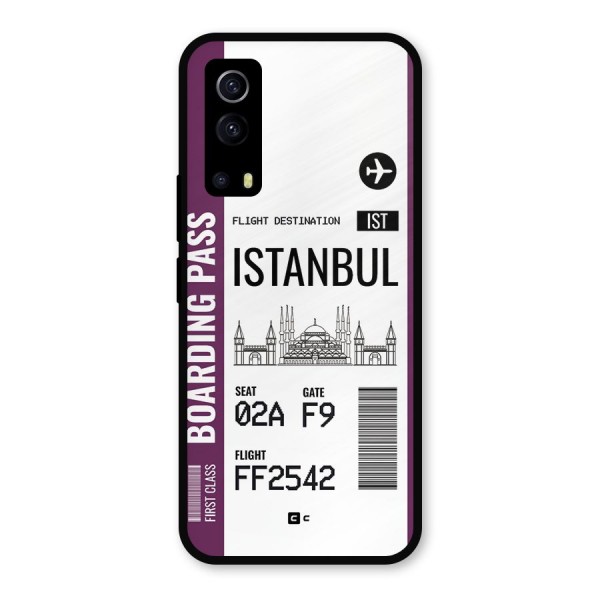 Istanbul Boarding Pass Metal Back Case for iQOO Z3