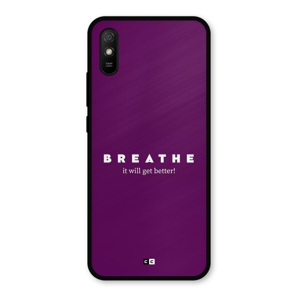 It Will Get Better Metal Back Case for Redmi 9a