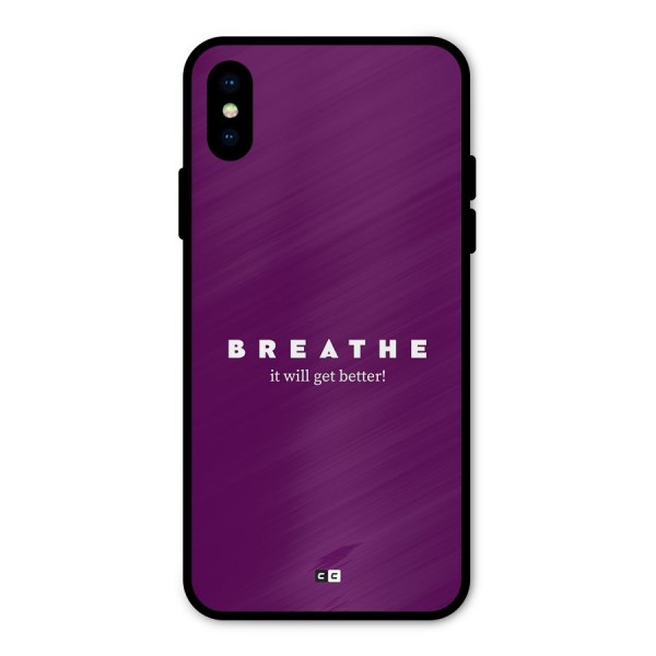 It Will Get Better Metal Back Case for iPhone XS