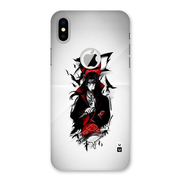 Itachi Combat Back Case for iPhone X Logo Cut