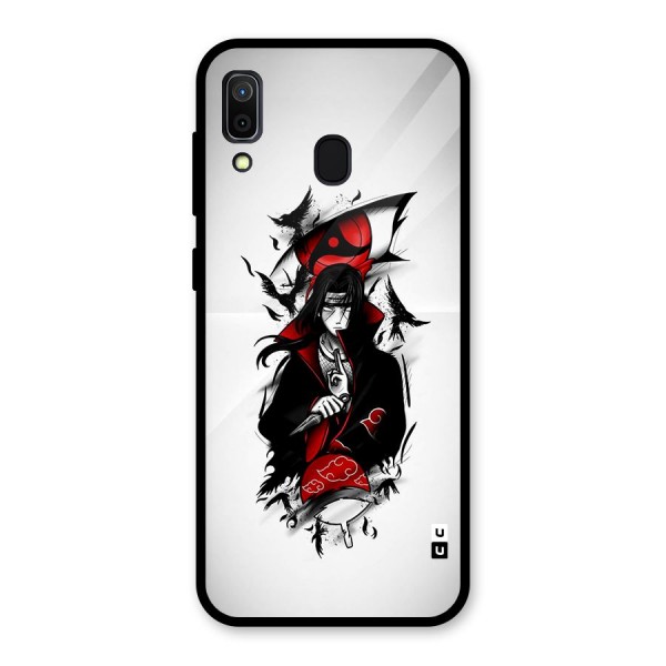 Itachi Combat Glass Back Case for Galaxy A30