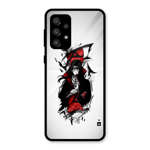 Itachi Combat Glass Back Case for Galaxy A32