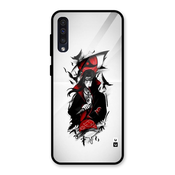 Itachi Combat Glass Back Case for Galaxy A50s