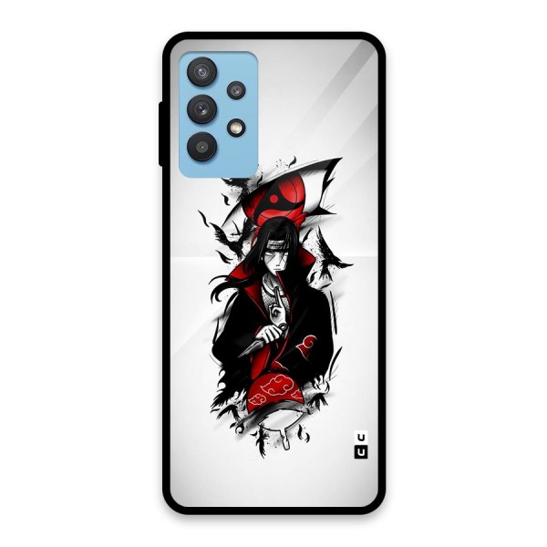 Itachi Combat Glass Back Case for Galaxy M32 5G