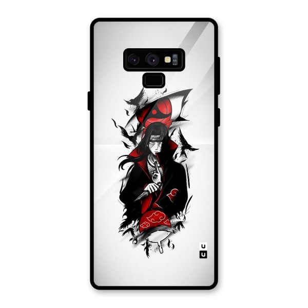 Itachi Combat Glass Back Case for Galaxy Note 9