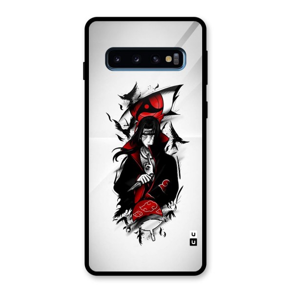 Itachi Combat Glass Back Case for Galaxy S10